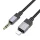 Kábel AUX Jack 3,5 mm (férfi) - Lightning (férfi) Hoco 1 m UPA32A fekete DAC