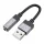 AUX USB A (apa) - Jack 3,5 mm (anya) adapter Hoco UPA32D fekete DAC