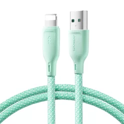   Joyroom Multi-Color Series SA34-AL3 USB-A / Lightning 3A kábel 1m - zöld