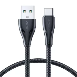   Joyroom USB - USB C 3A Surpass Series kábel gyors töltéshez és adatátvitelhez 1.2 m fekete (S-UC027A11)