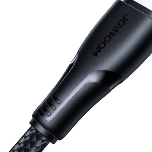 Joyroom USB - USB C 3A Surpass Series kábel gyors töltéshez és adatátvitelhez 1.2 m fekete (S-UC027A11)
