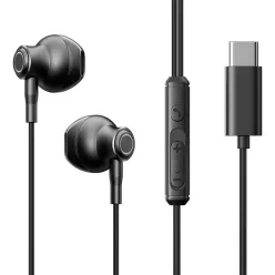 Joyroom TYPE-C Series JR-EC07 USB-C fülhallgató - fekete