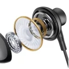 Joyroom TYPE-C Series JR-EC07 USB-C fülhallgató - fekete