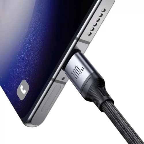 2 az 1-ben kábel Joyroom Speedy sorozat SA21-1T2 USB-C - USB-C / USB-C 1,5m fekete