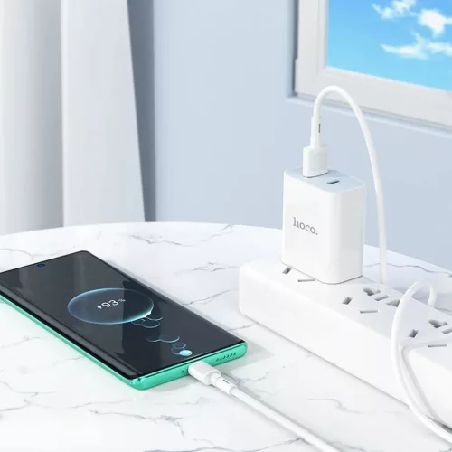 USB kábel A - C Hoco 3A 1 m fehér