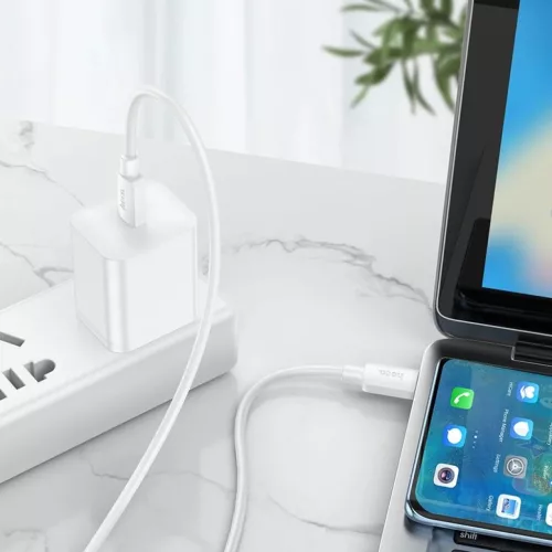 USB C - USB C kábel Hoco 3A 60W 1 m X96 fehér