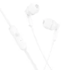 HOCO vezetékes fülhallgató Jack 3,5 mm mikrofonnal M121 fehér