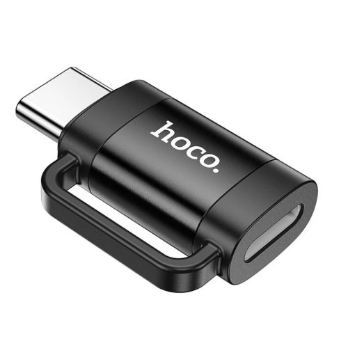 Adapter OTG USB C - Lightning Hoco 3A UA31E fekete