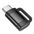 Adapter OTG USB C - Lightning Hoco 3A UA31E fekete
