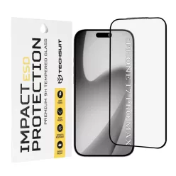 iPhone 17 Pro Max Fekete Techsuit ESD üveg üvegfólia