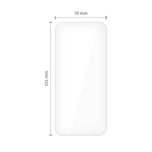 iPhone 17 Air átlátszó Tech-protect Glass Fit+ 2-csomag üvegfólia