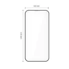 iPhone 17 Pro fekete Tech-Protect Quick Set+ 2-pack üvegfólia