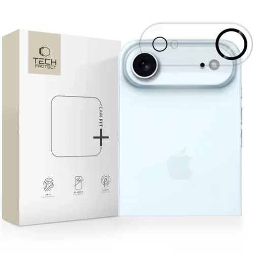 iPhone 17 Átlátszó Tech-Protect Cam Fit+ kameraüveg