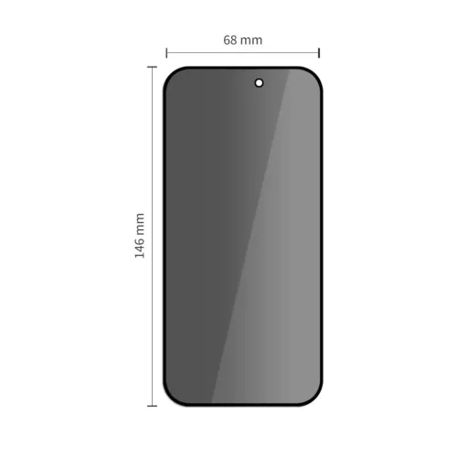 iPhone 16 Pro / 17 / 17 Pro Tech-protect Glass Spy+ 2-db privát üvegfólia