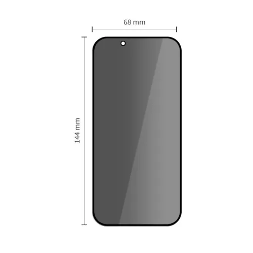 Tech-Protect Quick Set Spy+ 2-pack iPhone 13 / 13 Pro / 14 / 16e /17e Privacy üvegfólia