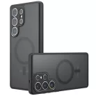 Samsung Galaxy S25 Ultra PureFrost MagSafe Techsuit Fagyos Fekete tok