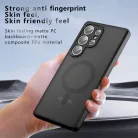 Samsung Galaxy S25 Ultra PureFrost MagSafe Techsuit Fagyos Fekete tok