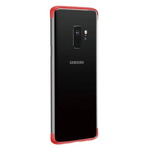 Baseus Armor áttetsző TPU tok Samsung S9 G960 piros színű kerettel