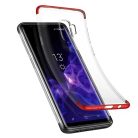 Baseus Armor áttetsző TPU tok Samsung S9 G960 piros színű kerettel