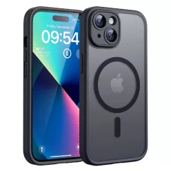 iPhone 13 Techsuit - PureFrost MagSafe - Fagyos Fekete tok