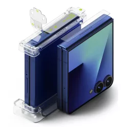   Ringke - Hinge Dual Easy Pro fólia (2 darabos csomag) - Samsung Galaxy Z Flip7 - Átlátszó