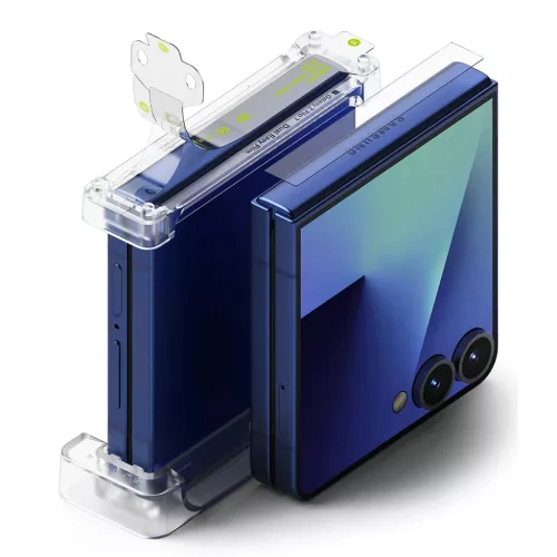 Ringke - Hinge Dual Easy Pro fólia (2 darabos csomag) - Samsung Galaxy Z Flip7 - Átlátszó