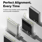 Ringke - Hinge Dual Easy Pro fólia (2 darabos csomag) - Samsung Galaxy Z Flip7 - Átlátszó