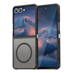   Samsung Galaxy Z Flip7 fekete Techsuit HaloFrost II MagSafe tok