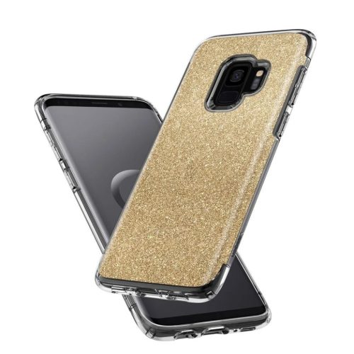 Spigen Vékony Glitteres tok Samsung S9 arany