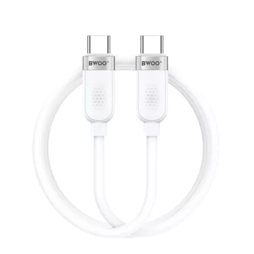 BWOO 100W kábel USB-C - USB-C 1m fehér