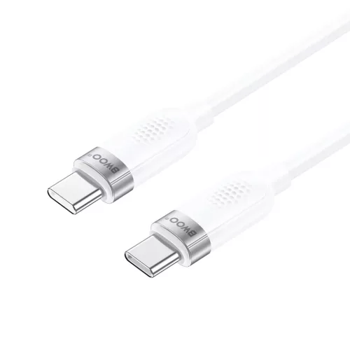 BWOO 100W kábel USB-C - USB-C 1m fehér