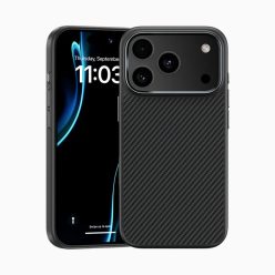   iPhone 17 Pro Max Fekete Benks Magnetic Armor Pro Kevlar Tok Fém Keret 600D (A070) (Kamera Vezérlő Gomb) tok