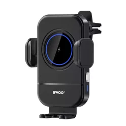   BWOO Automatikus 15W Vezeték Nélküli Töltő Autós Tartó ZJ137