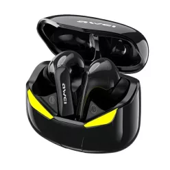   AWEI Bluetooth 5.0 T35 TWS vezeték nélküli fülhallgató + dokkolóállomás gaming fekete