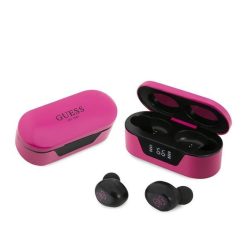   Guess GUTWST31EK TWS Bluetooth fülhallgató + magenta dokkoló állomás