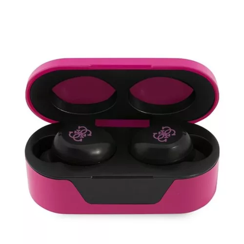 Guess GUTWST31EK TWS Bluetooth fülhallgató + magenta dokkoló állomás