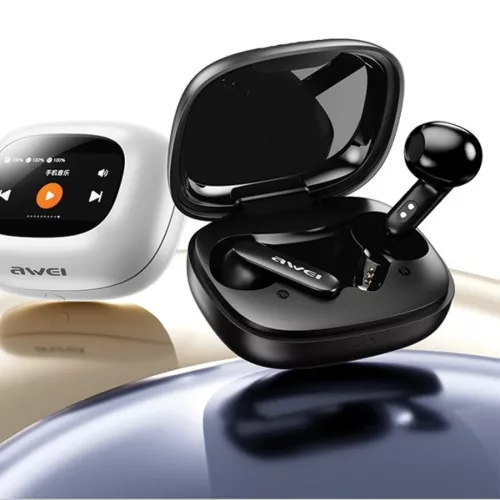 AWEI Bluetooth 5.4 TP97TWS fülhallgató + dokkolóállomás fekete