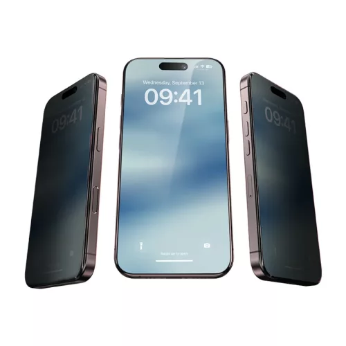 iPhone 17 Pro Max fekete Benks Edzett üveg Air Shield Privacy (TF70) - 10 darab üvegfólia