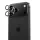 iPhone 17 Pro/17 Pro Max kamerára fekete Benks edzett üveg Glass Warrior metal lencsevédő (lencse 3 darab) üvegfólia