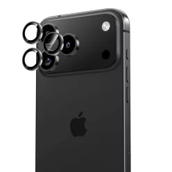   iPhone 17 Pro/17 Pro Max fekete Benks edzett üveg DR zafír lencsevédő kamerára (3 darab lencse) üvegfólia