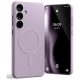 Mercury MagSafe Fél-szilikon Samsung Galaxy S24 FE tok lila