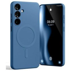   Mercury MagSafe részben szilikon tok Samsung Galaxy S24 FE S721 kék