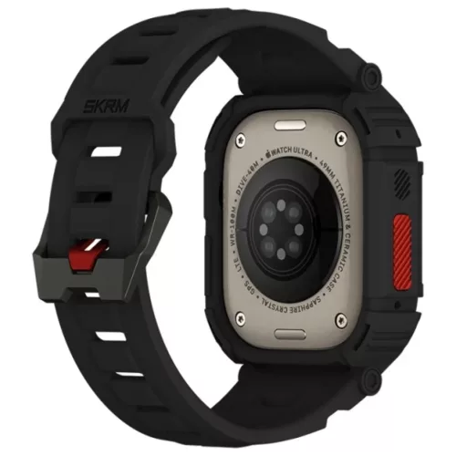 Skinarma Szíj+Tok Mecha 2in1 Apple Watch 49mm fekete tok
