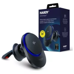 3MK Hardy AeroCharger 15W MPP Qi2 fekete indukciós töltő