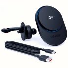 3MK Hardy AeroCharger 15W MPP Qi2 fekete indukciós töltő