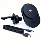 3MK Hardy AeroCharger 15W MPP Qi2 fekete indukciós töltő