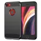 iPhone SE 2, SE 2020 / iPhone SE 3, SE 2022 - TechSuit - Carbon Silicone - Fekete tok