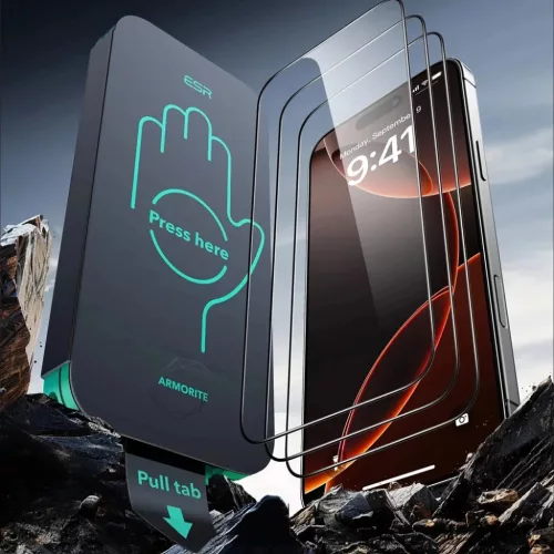 iPhone 17 Air Átlátszó ESR Armorite Képernyővédő UltraFit (3 darab) üvegfólia