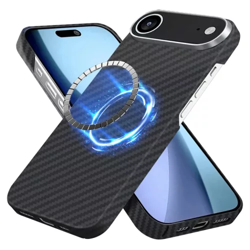 iPhone 17 Air Fekete Techsuit Aramid szálas MagSafe tok