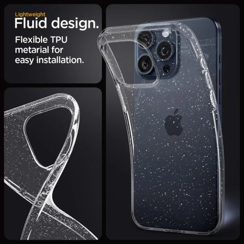 iPhone 17 Pro Max Techsuit SparkleSkin Sorozat Átlátszó tok